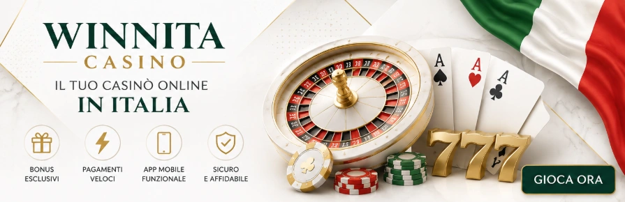 Winnita Casino Italia con bonus esclusivi, pagamenti rapidi e app mobile moderna